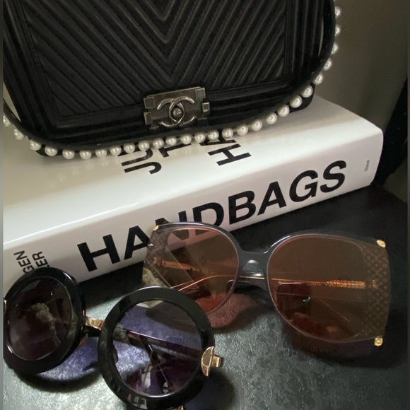 VINTAGE Louis Vuitton Round Black Sunglasses - Picture 10 of 10